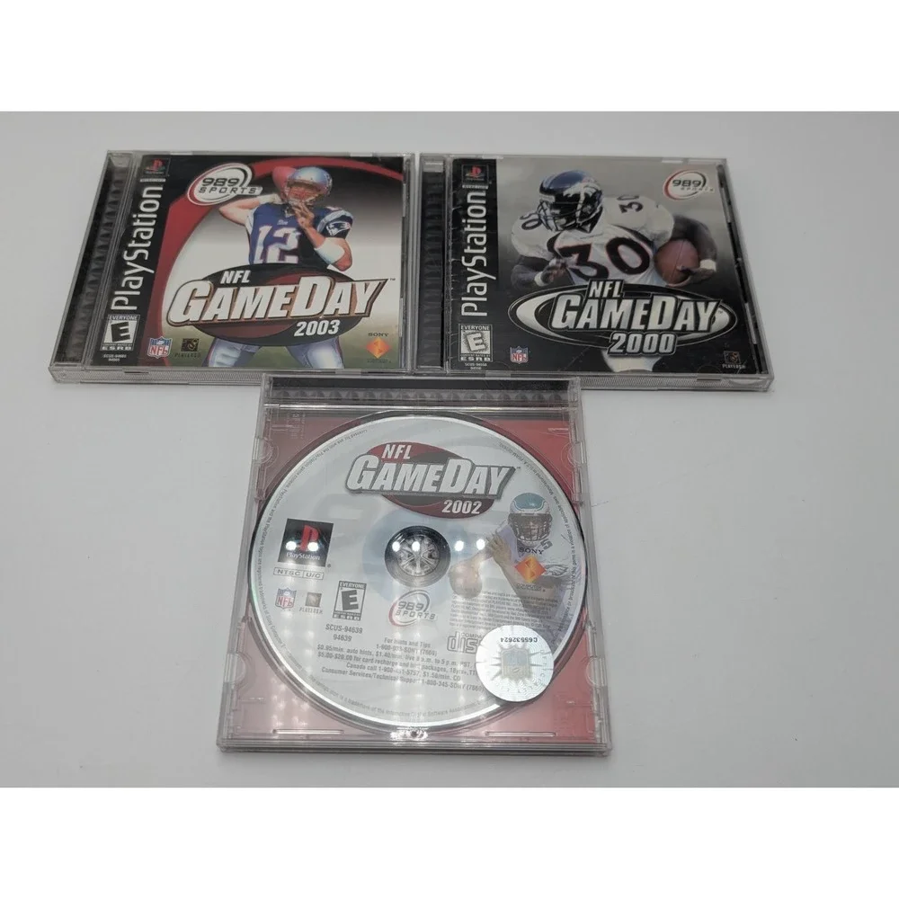 NFL GameDay Lot 2000, 2002, ‎ 2003 /  PlayStation 1 PS1 / CIB Complete